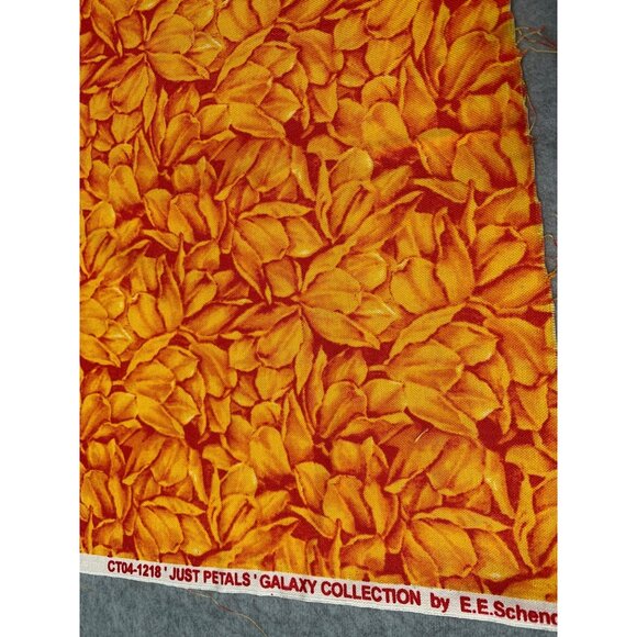 E.E. Schenck Just Petals Galaxy Collection Cotton Fabric 18"x22" Bright Yellow F - Picture 2 of 10